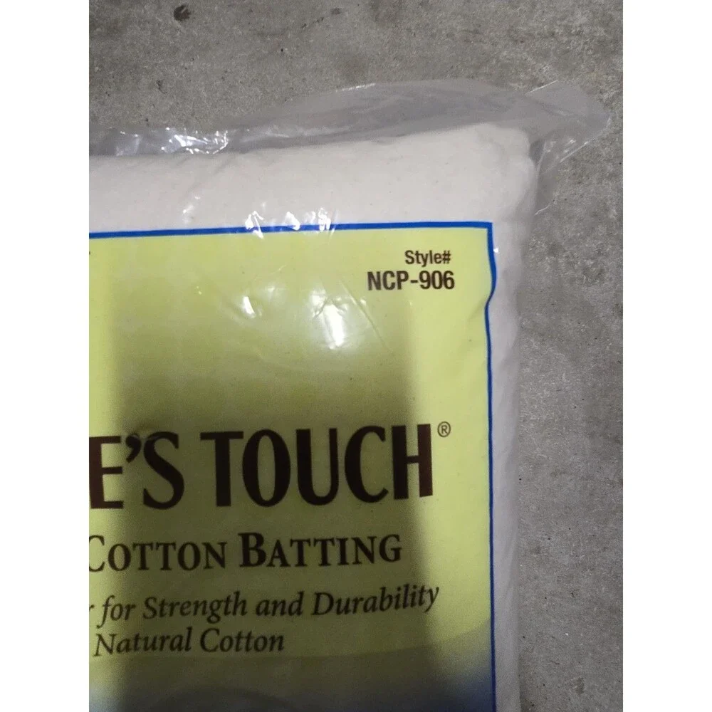 New Pellon Nature's Touch Cotton Batting Queen Size